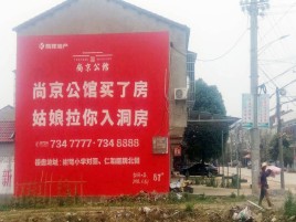庆元墙体广告在乡镇、农村市场的媒体优势