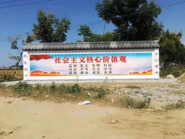 庆元彩绘文化墙随处可见